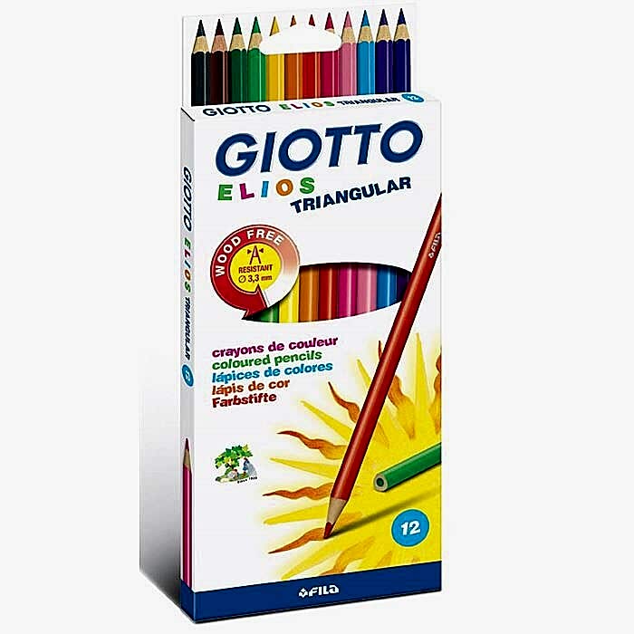 Giotto Elios Tri Polimer Kuru Boya Kalemi Askılı Paket 12 Li