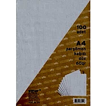 Umur Kağıt A4 Parşömen&nbsp;100 Lü Düz