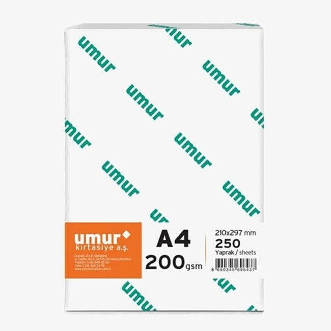 Umur A4 200 Gr Gramajlı Kağıt