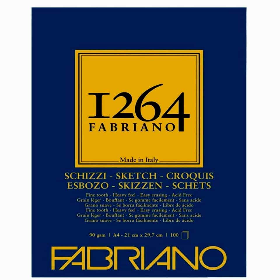 Fabriano 1264 Sketch Paper Eskiz Bloğu 90 Gr A4 100 Yaprak