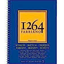 Fabriano 1264 Sketch Paper Yandan Spiralli Eskiz Defteri 90 Gr A4 120 Yaprak
