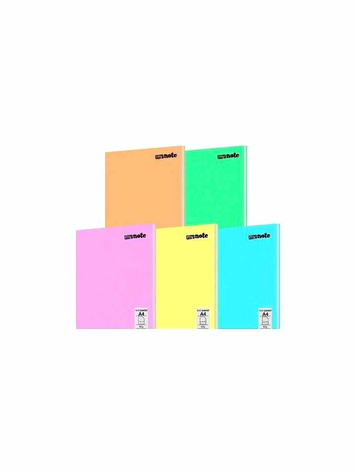 Mynote Text Pastel Defter A4 60 Yaprak Çizgili