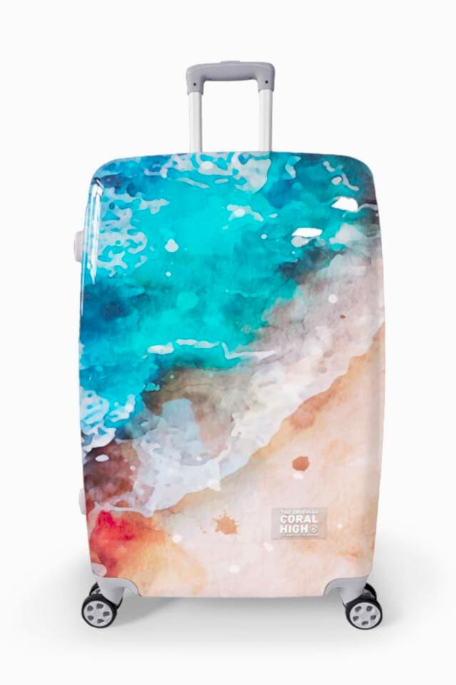 Yaygan Coral High Renkli Desenli Valiz NO2  Set 16813-2