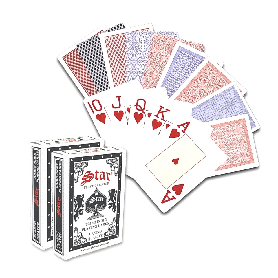 Star Black Jack Oyun Kağıdı Yarı Plastik