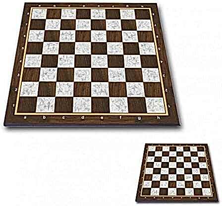 Star Satranç Sehpası Pol. Ceviz 39x39 Cm