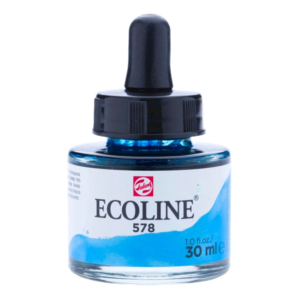 Ecoline Sıvı Suluboya 30 Ml Sky Blue Cyan