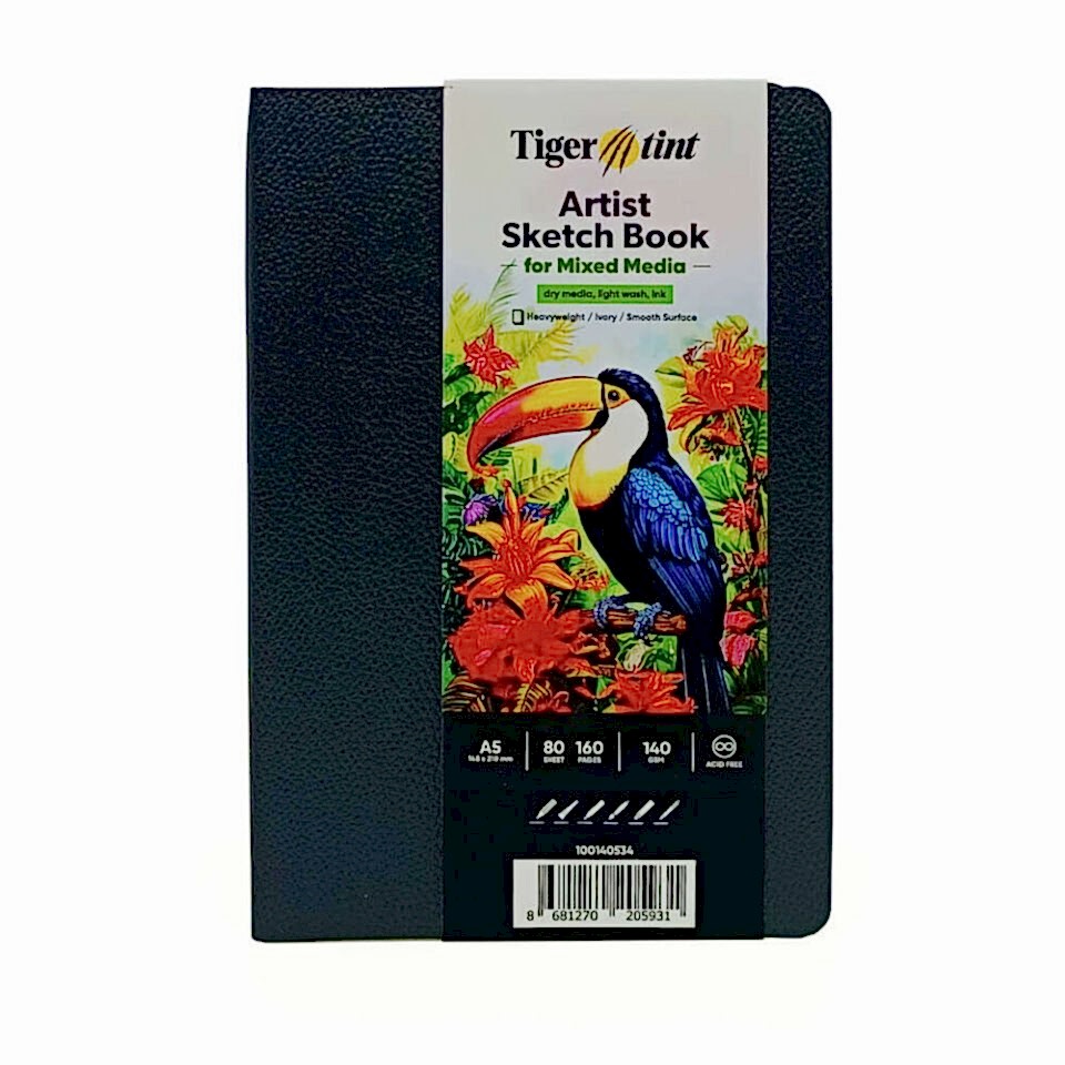 Güven Art Tigertint Soft Kapak Defter A5 140 Gr 80 Yaprak Siyah 100140534