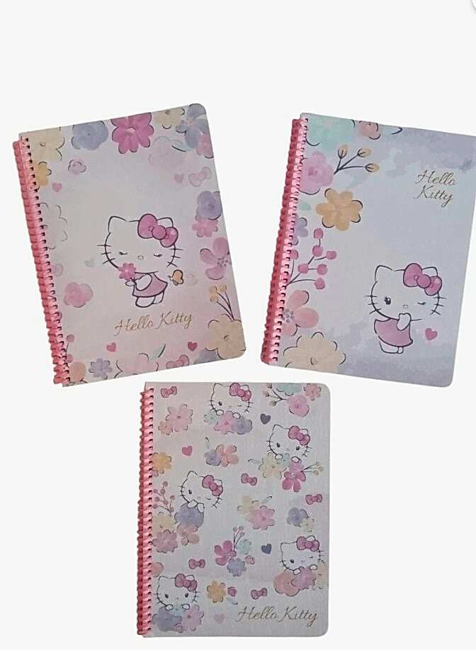 Keskin Defter Hello Kitty 16,5x22,5 Spiralli Karton Kapak 80 Yaprak Kareli