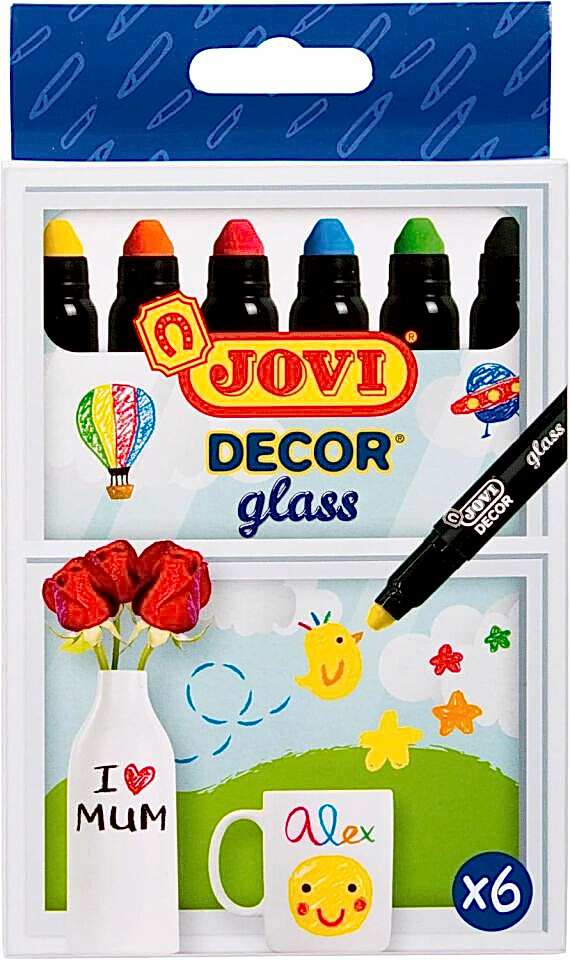 Jovi 1906 Decor Cam Kalemi 6 Renk