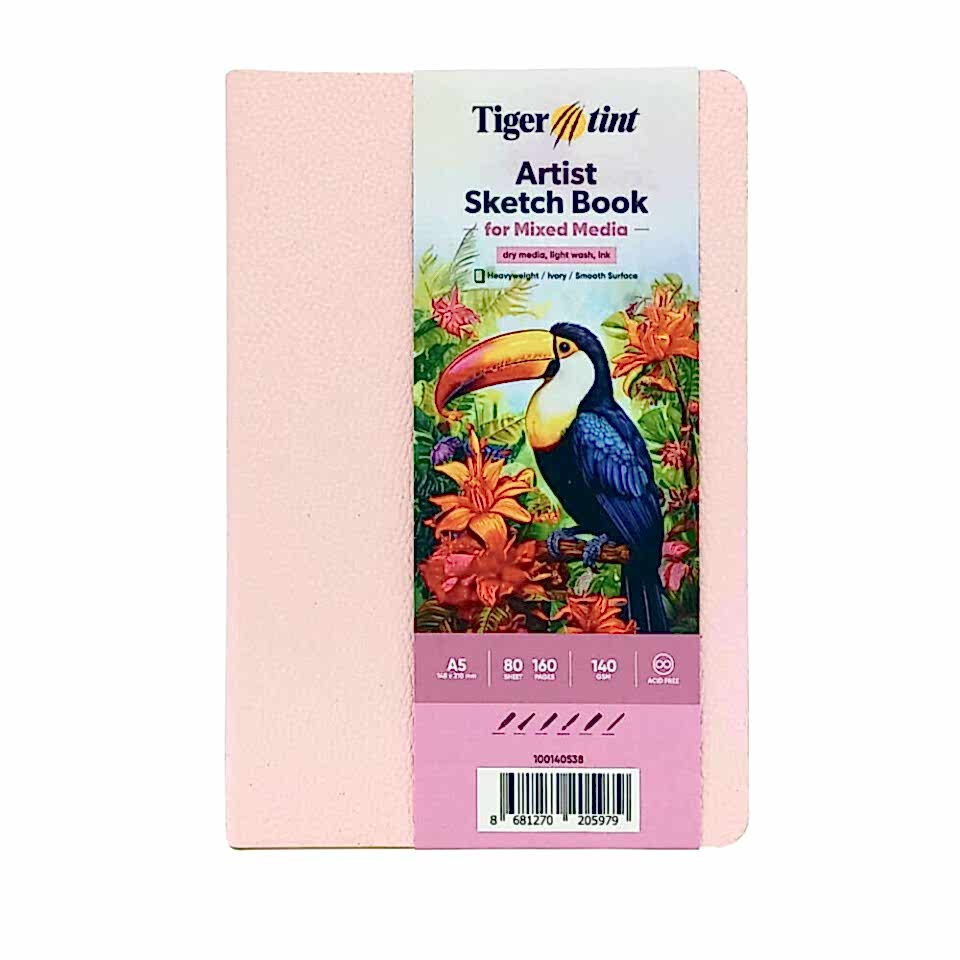 Güven Art Tigertint Soft Kapak Defter A5 140 Gr 80 Yaprak Şeker Pembe 100140538
