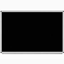 İnter 60x90 Alüminyum Çerçeve Lamine Yüzey Duvara Monte Siyah Yazı Tahtası