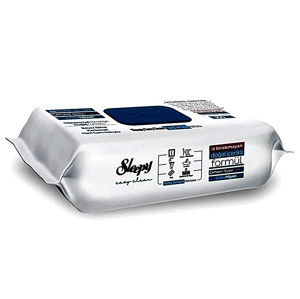 Sleepy Easy Clean Yüzey Temizlik Havlusu 100 Lü Çamasır Sulu Mavi