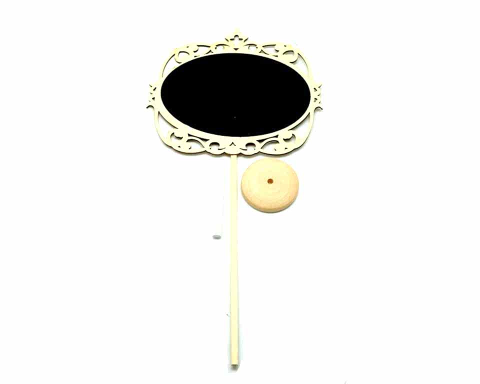 Astaş Ahşap Yazı Tahtası Oval Büyük