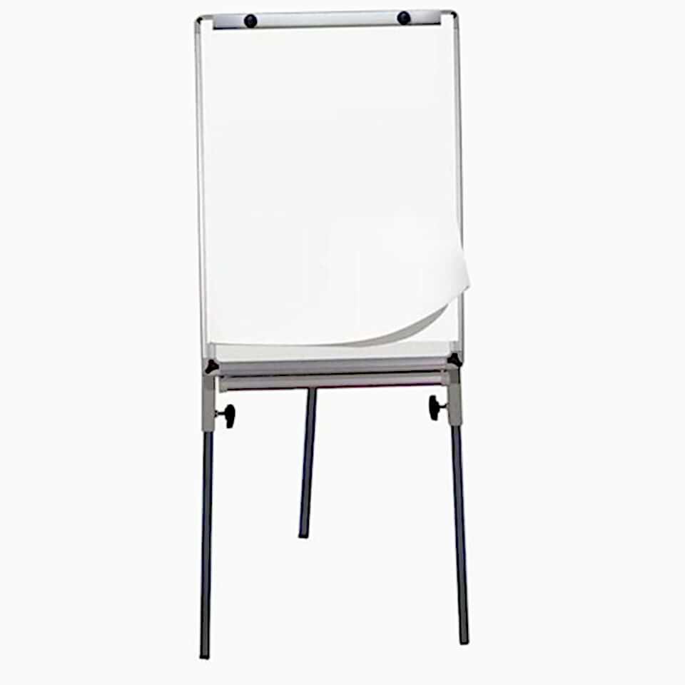 İnter 70x100 Alüminyum Çerçeve Laminant Yüzeyli Teleskopik Ayaklı Flip Chartlı Beyaz Yazı Tahtası