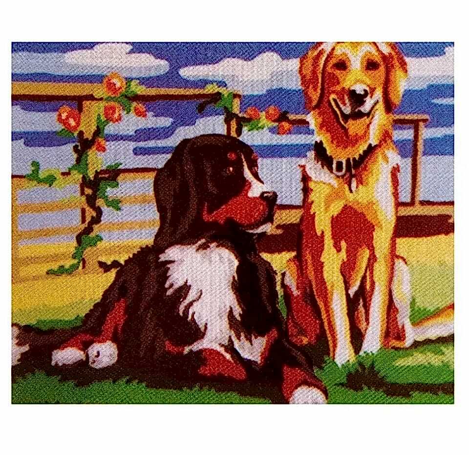 Güven Art&nbsp;St Petersburg Desenli Tuval 30x40 Cm Dogs