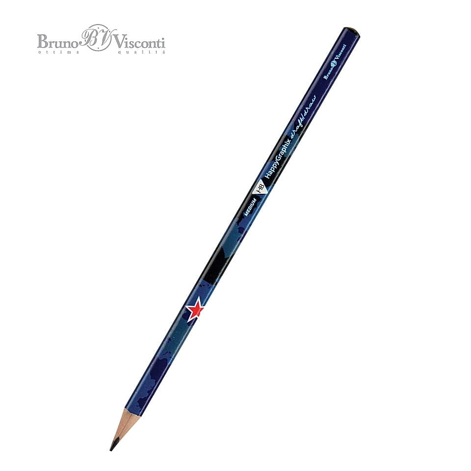 Bruno Visconti Kurşun Kalem Happygraphix Mavi Asker