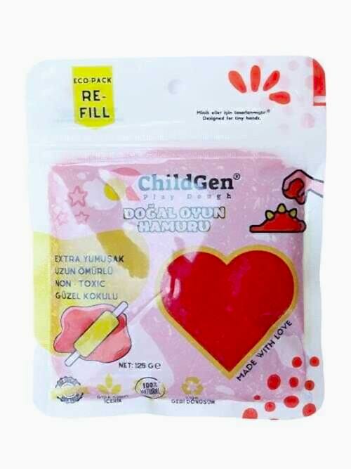 Gen Oyuncak Poşet Hamur 125 Gr Kırmızı