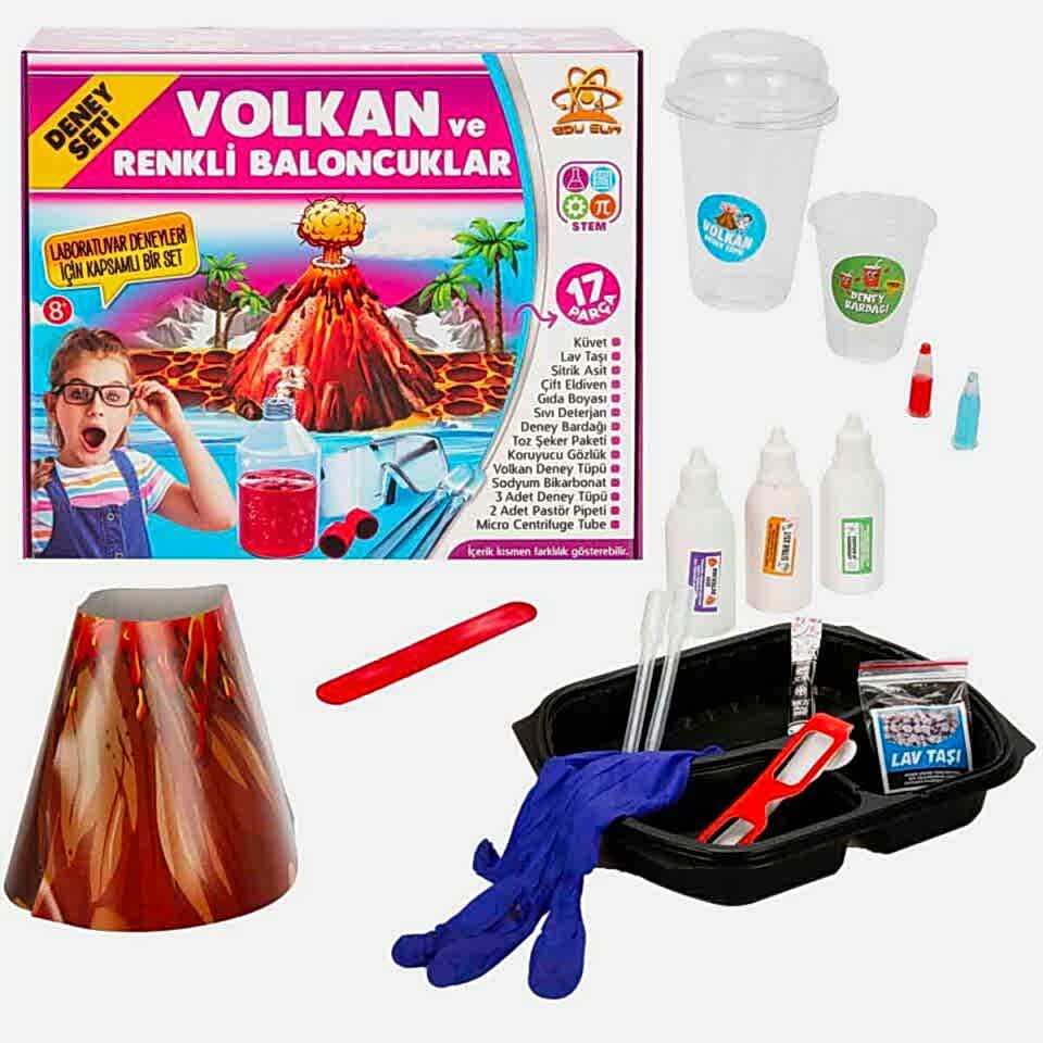Sunman Bilim Set Volkan ve Baloncuk