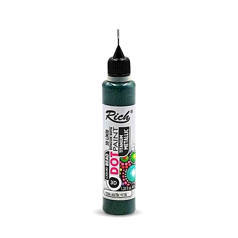 Rich Dot Paint Metalik Antik Yeşil