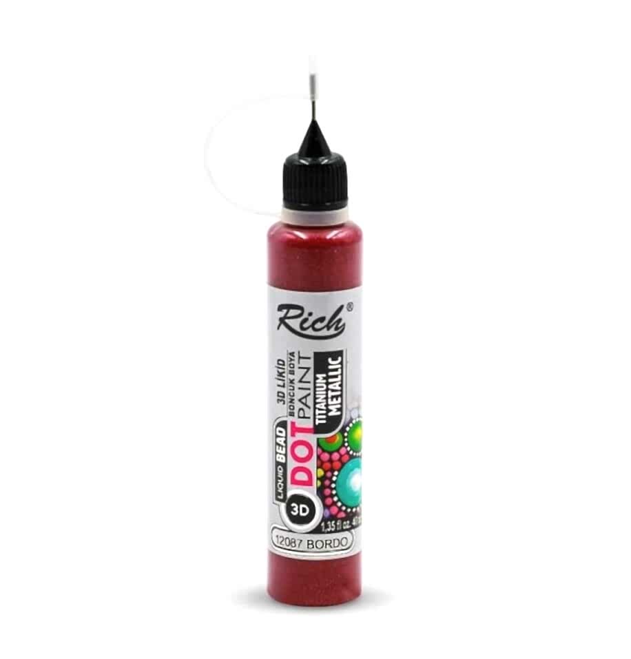 Rich Dot Paint Metalik Bordo