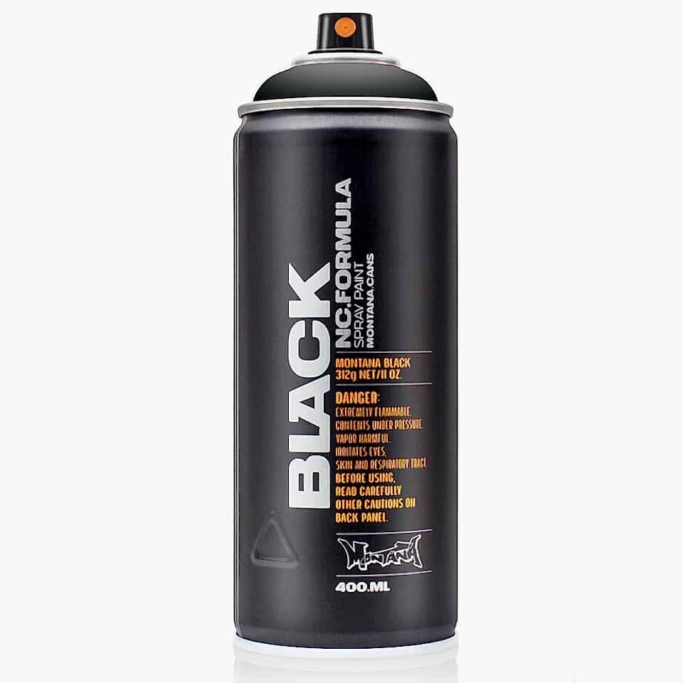 Montana Black Sprey Boya 400 Ml Black Sprey Boya BLK9001