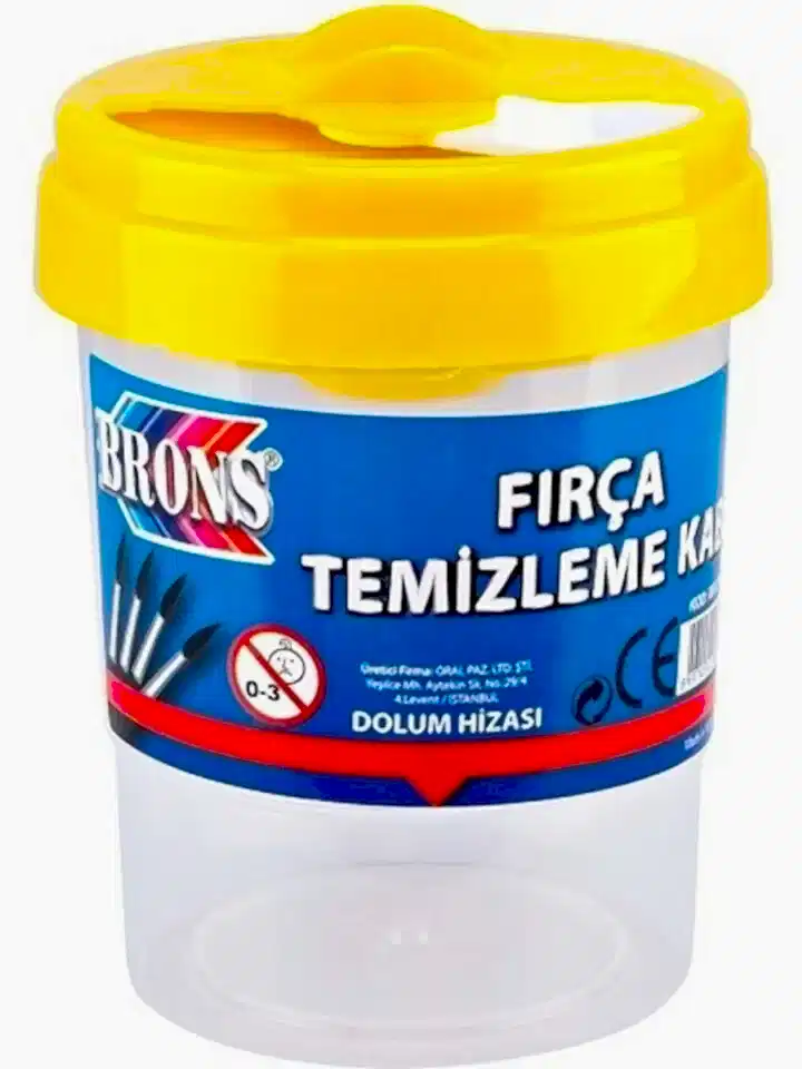 Brons Fırça Temizleme Kabı