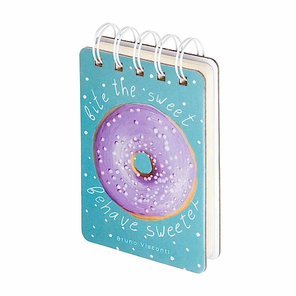 Bruno Visconti Spiralli Bloknot A7 Smart Journal 108 Yaprak Çizgili Sert Kapak