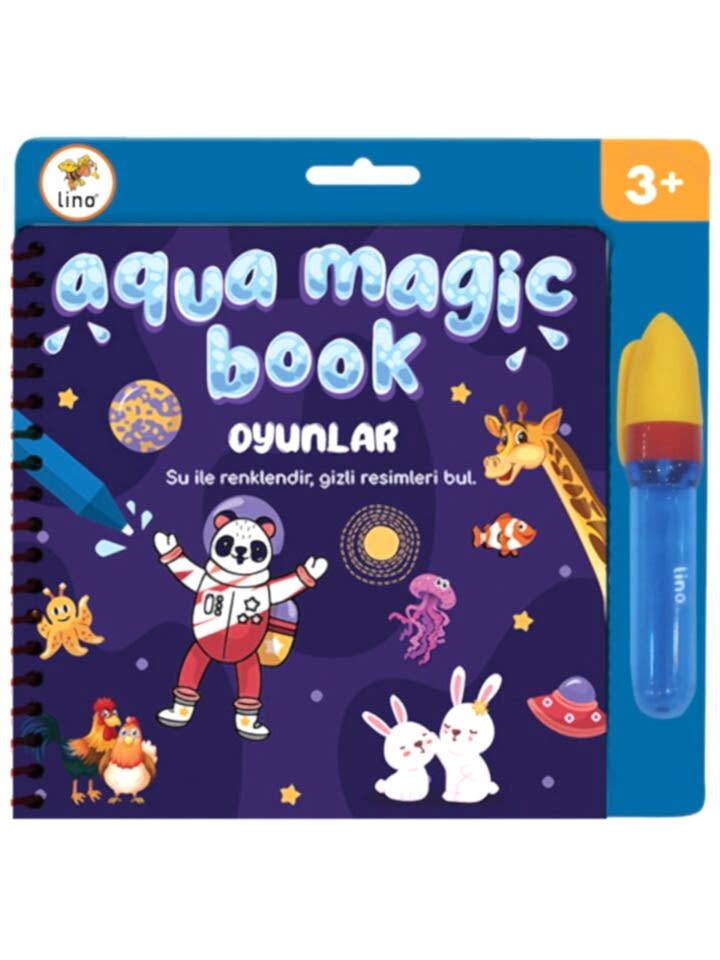 Lino Aqua Magic Book Kıtalar Sihirli Boyama Kitabı