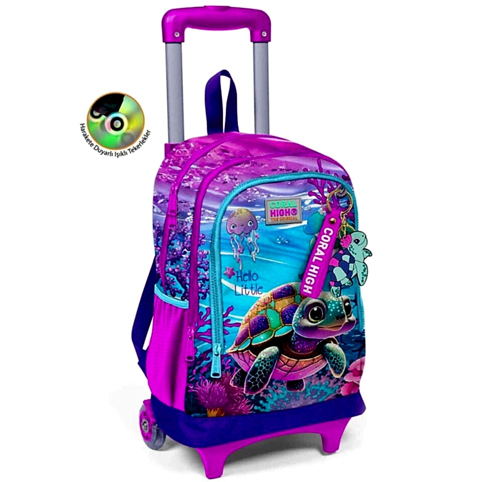 Yaygan Coral High Çekçek Sırt Çanta Işıklı Tekerlek 23956