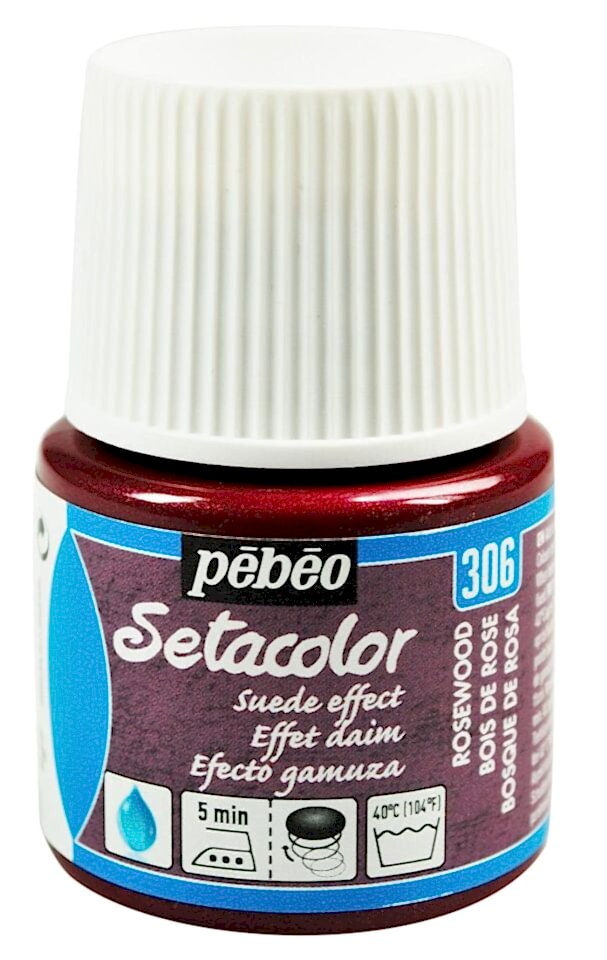 Pebeo Setacolor Opaque Suede Effect 45 Ml Rosewood