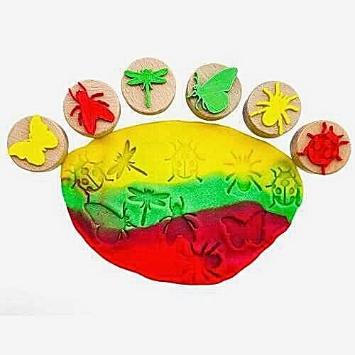 Gen Oyuncak Ahşap Damga Böcekler 6 Lı