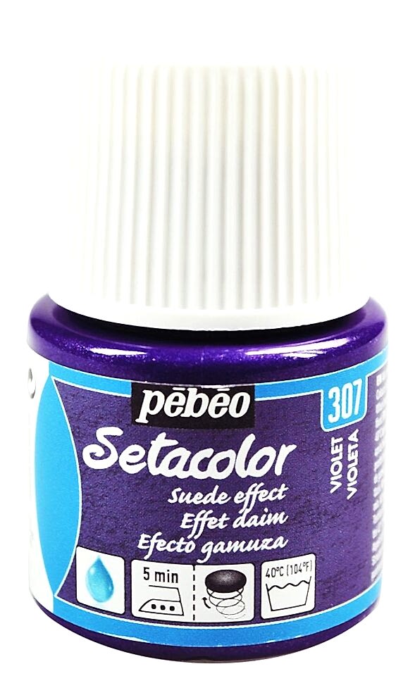 Pebeo Setacolor Opaque Suede Effect 45 Ml Violet
