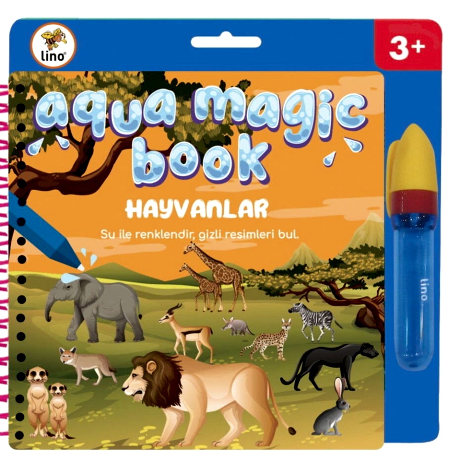 Lino Aqua Magic Book Hayvanlar Sihirli Boyama Kitabı