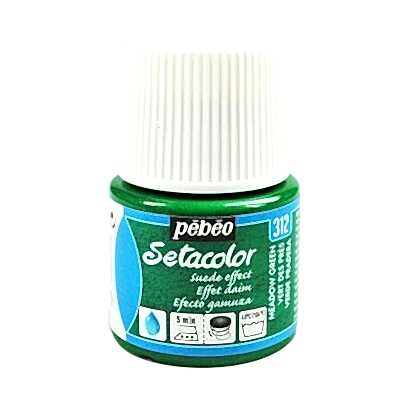 Pebeo Setacolor Opaque Suede Effect 45 Ml Meadow Green