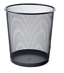 Mas Çöp Kovası Metal Tam Delikli 10 Lt Siyah