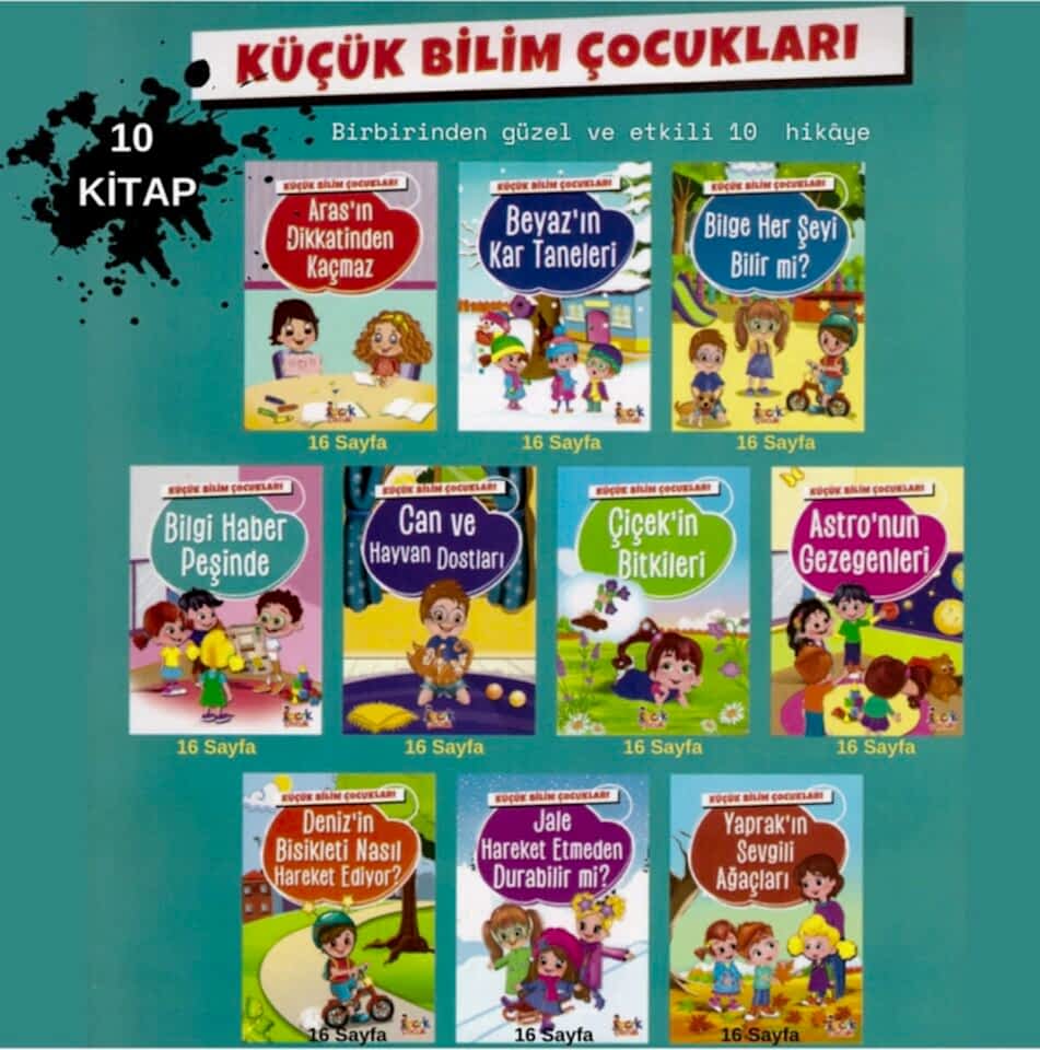 Ema Bıcırık Küçük Bilim Çocukları Serisi 10 Kitap
