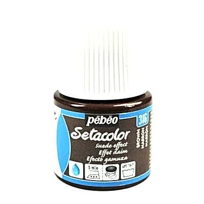Pebeo Setacolor Opaque Suede Effect 45 Ml Brown