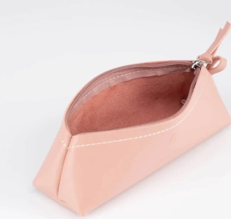 Mona Lisa Deri Kalemlik Tribag Toz Pembe