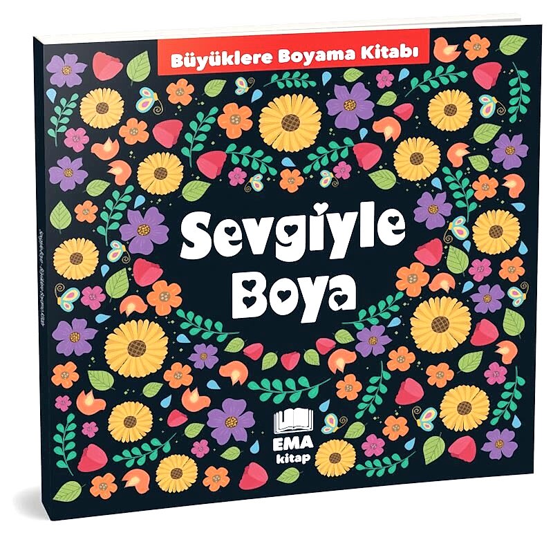 Ema Kitap Büyüklere Boyama Sevgi İle Boya