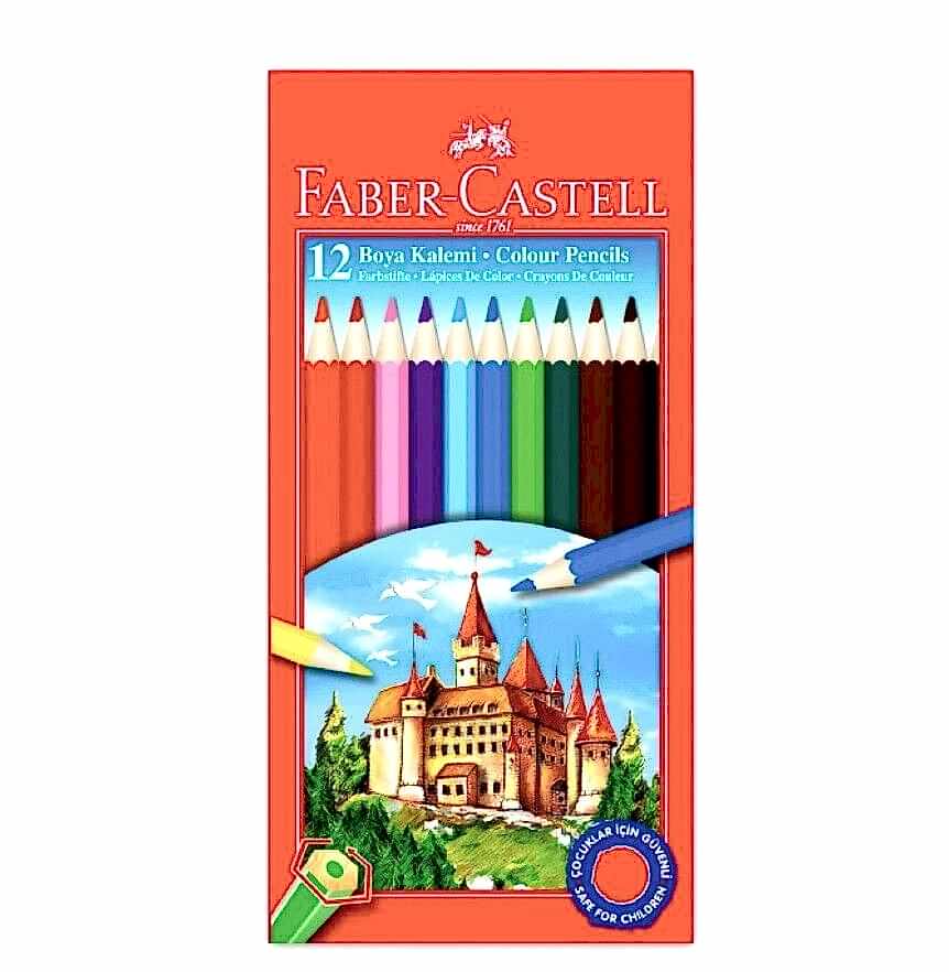 Faber-Castell Boya Kalemi 12 Renk Tam Boy
