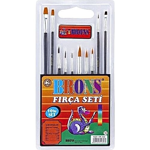 Brons Fırça Seti 10 Lu