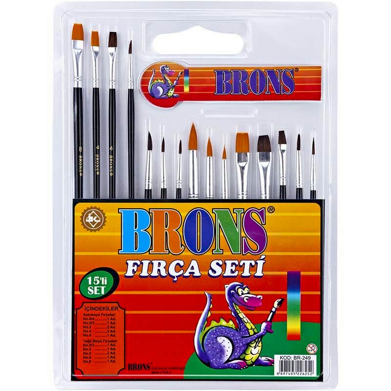 Brons Fırça Seti 15 Li