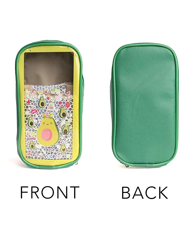 Vuki Astarlı Büyük Boy Kalem Çantası Avokado