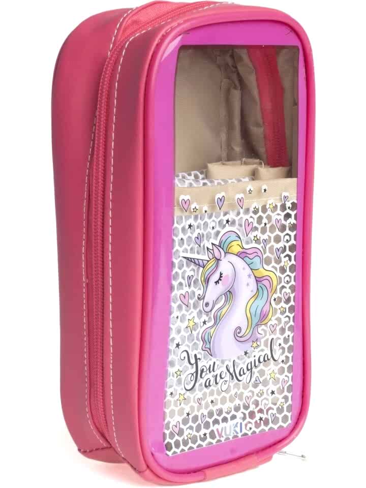 Vuki Astarlı Büyük Boy Kalem Çantası Unicorn