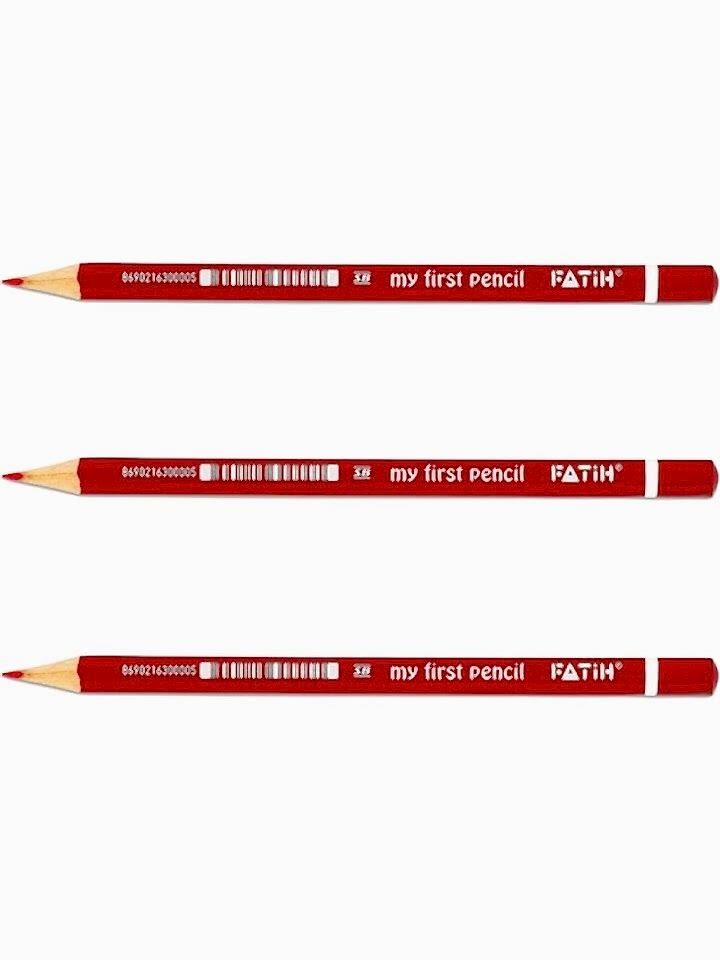 Fatih Jumbo Üçgen Başlangıç Kalemi Kırmızı