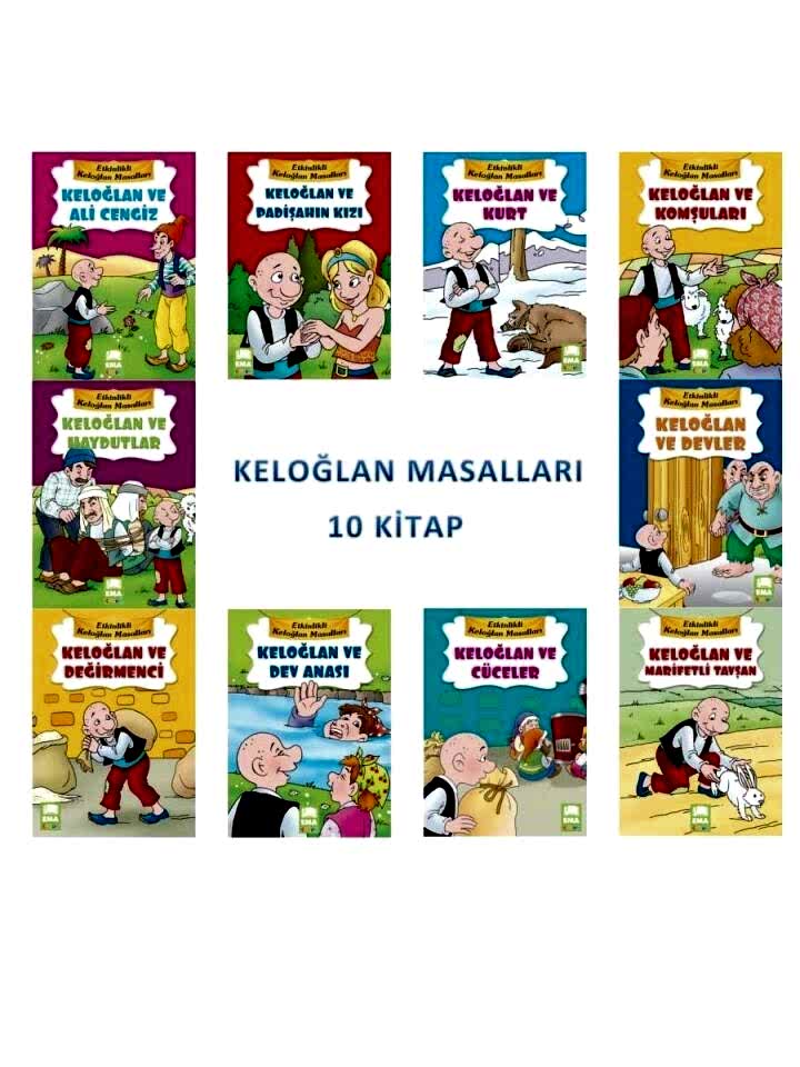 Ema Çocuk Keloğlan Masalları 1 Ve 2. Sınıf