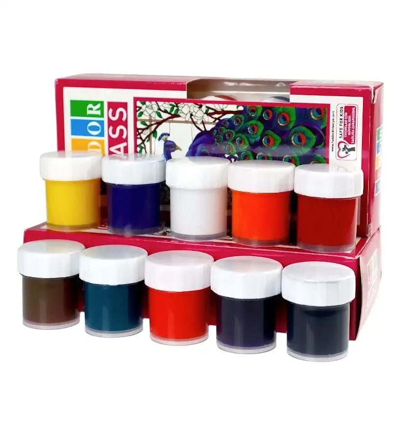 Südor Cam Boya Su Bazlı Set 10x20 ml