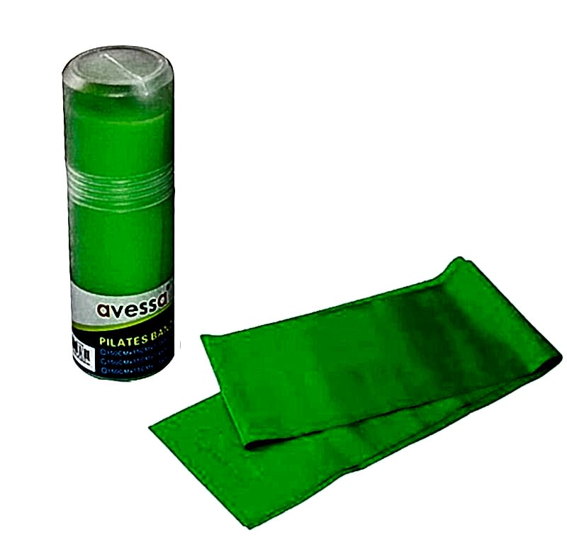 Avessa Pilates Bandı Tüp Orta Direnç Yeşil 1500x15x0,30 Mm