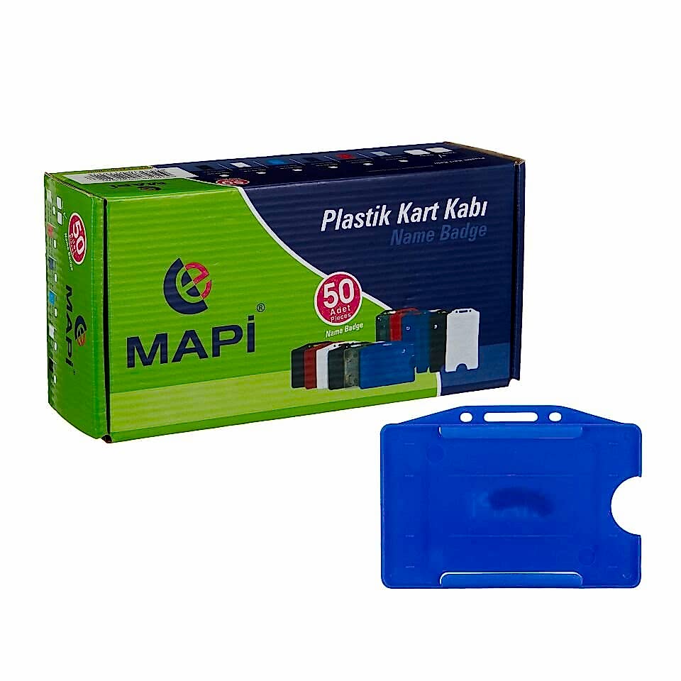 Mapi Pp Kart Kabı Yatay Mavi 50 Adet