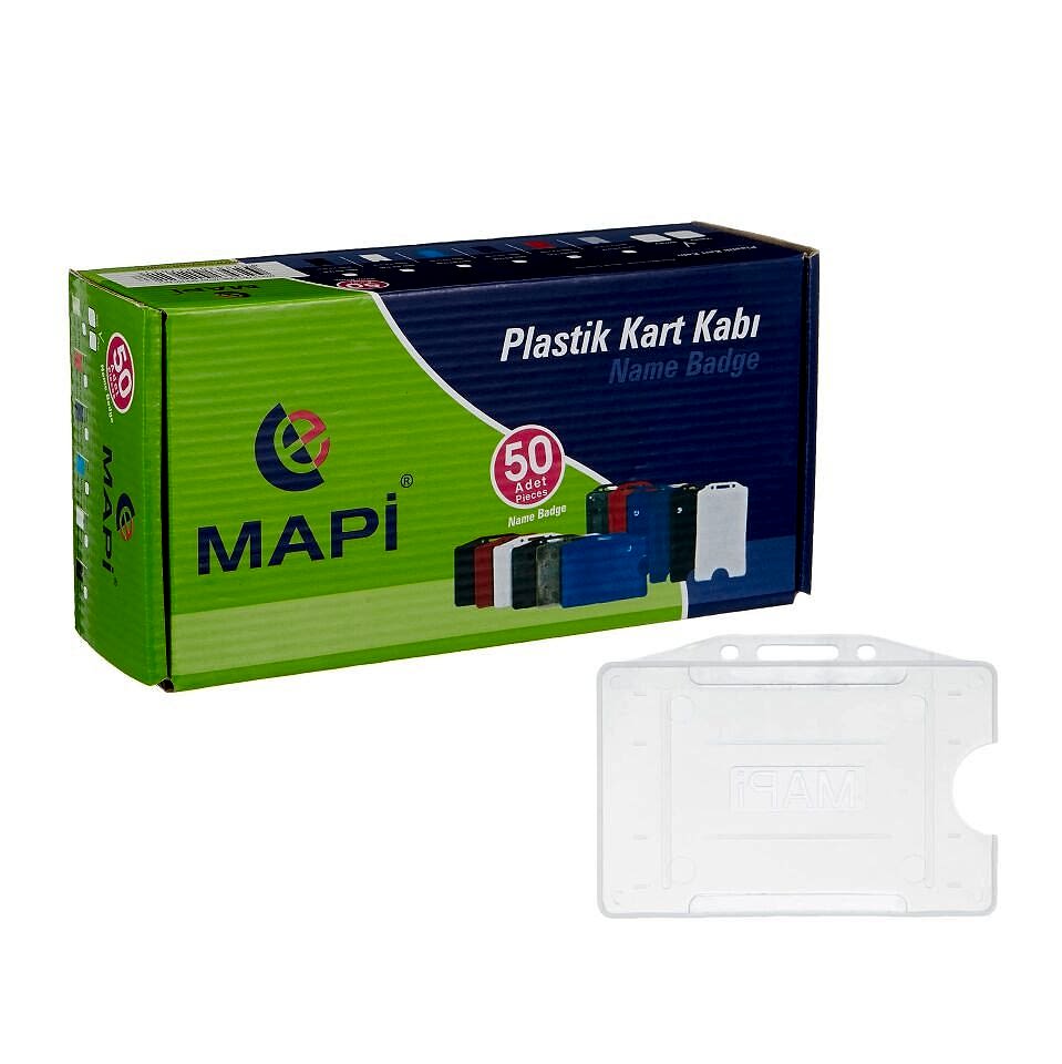 Mapi Pp Kart Kabı Yatay Şeffaf 50 Adet